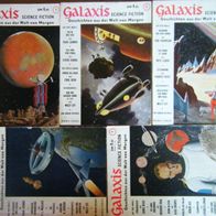 Konvolut: " Galaxis " Moewig, 5 Bände in gutem Zustand
