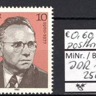 DDR 1980 Persönlichkeiten der deutschen Arbeiterbewegung (VIII) MiNr. 2500 postfrisch
