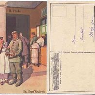 Feldpost Humor 1917 Nr. 2 Das Drahthindernis Künstler- Postartenreihe