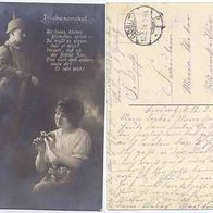 Feldpost Fotokarte 1916 Nr.441/ 1 Liebesorakel. Du liebes kleines Blümchen