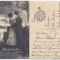 Feldpost Fotokarte 1916 Nr.584/ 4 Still ruht der See. Vom Hillesdome 29.11.1916 Varia