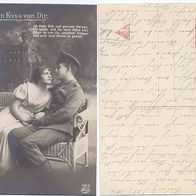 Feldpost Fotokarte 1916 Nr.728/ 2 Ein Kuss von Dir ich liebe Dich von ganzem Herzen