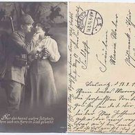 Feldpost Fotokarte 1916 Nr.455/ 4 Nur der kennt wahre Seligkeit, dem sich ein Herz in
