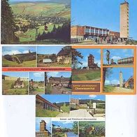 Oberwiesenthal Lot von 5 Karten farbig
