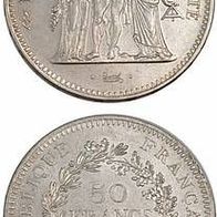 Frankreich 50 Francs 1974 Herkules