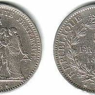 Frankreich Silber 5 Francs 1876 A , Herkules