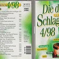 Die deutsche Schlagerparade 4/98 ist eine Doppel CD (40 Songs)