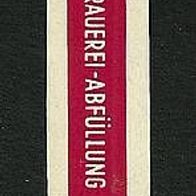 ALT ! Bieretikett "VOLLBIER" Henninger-Reif-Bräu † 1974 Erlangen Mittelfranken Bayern