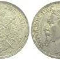 Frankreich Silber 5 Francs 1870A Napoleon III.