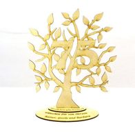 Lebensbaum Jubiläums Baum zum 40 Geburtstag Personalisiert 28 cm,Geschenk 