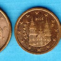 Spanien 1 + 2 + 5 Cent 2016