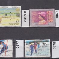Australien Mi. Nr. 869 + 870 + 871 + 876 + 877 + 878 o <