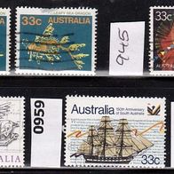 Australien Mi. Nr. 923 (2fach) + 945 + 947 + 959 + 966 o <