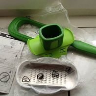 Tupperware Profi Reibe mit Fingerschutz und feinem Raspeleinsatz in Grün * NEU & OVP*