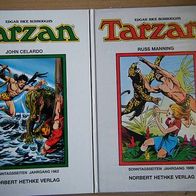 Auswahl aus 7 Tarzan-Sonntagsseiten-Hethke, zwischen 1958 -1968, .. sehr gut