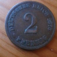 2 Pfennig von 1876