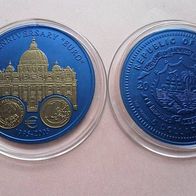 Vatikan 2005 Niob - die ersten zweifarbigen Niob - Münzen der Welt ! * *