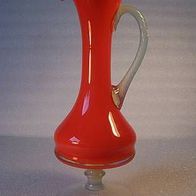 Orangene Fuß-Henkel-Vase ( Kanne ) von WMF