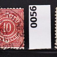 Altdeutschland Württemberg Mi. Nr. 46b + 56 Weiße Ziffern im Kreis (1) o <