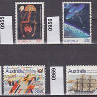 Australien Mi. Nr. 955 + 956 + 958 + 959 o <