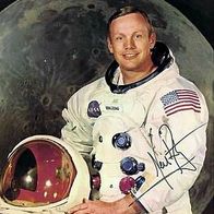 Neil Armstrong 1930 - 2012 SUPER Autogrammfoto Repro RAR aus Privatsammlung - al-