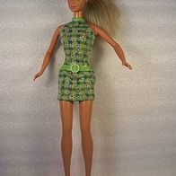 Barbie Puppe - Mattel 1966, gelbes Kleid mit Blumenmuster