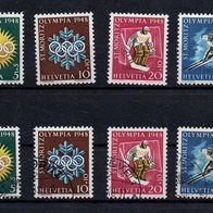 Schweiz gestempelt/ postfrisch Michel Nr. 492 - 495 x + y