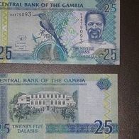 25 Dalasi aus Gambia (Top Zustand)