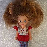 Kleine Barbie-Puppe, Mattel 1994, Kleid-Latzhose