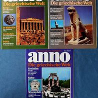 3 x anno - Menschen, Mächte und Kulturen - Die griechische Welt - Nr. 41, 43, 44