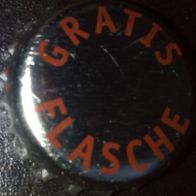 Gratis Flasche Bier Brauerei Promotion Kronkorken RRK-Randzeichen Kronenkorken