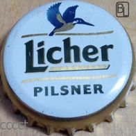 Licher Pilsner Bier Brauerei Kronkorken BL Randzeichen Kronenkorken mit Eisvogel : -)