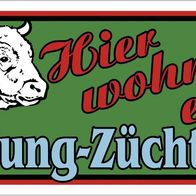 Schild 'Zickenfreie Zone' – 20x30 Cm, Lustiges Wandschild Mit Ziegen-Motiv, Dekoration Für Garten & Haus
