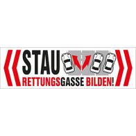 Aufkleber Rettungsgasse Fluoreszierend | 400 X 70 Mm - Design112 GmbH
