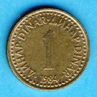 Jugoslawien 1 Dinar 1984