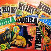 Comic-Konvolut 13 x Kobra Hefte in schlechtem Zustand( Lesestoff)(-4-)