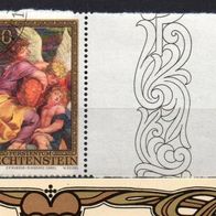 Liechtenstein gestempelt Michel 655 Randstück