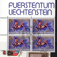 Liechtenstein gestempelt Michel 987 Viererblock