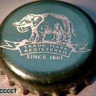 Elefant Ginger Ale in grün metallic Kronkorken Kronenkorken aus Schottland UK