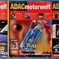 3 x ADAC motorwelt 2000 - Hefte Nr. 3,4,11 - Neuheiten - Tests und vieles mehr