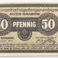 Alten Grabow Kriegsgefangenenlager 50 Pfennig vom 01.06.1916 Mannschaftsgefangenenla