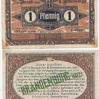 Brandenburg Havel Kriegsgefangenenlager 1 Pfennig vom 1.10.1917