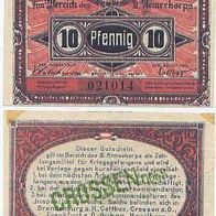 Crossen Kriegsgefangenenlager 10 Pfennig vom 1.10.1917