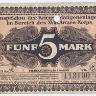 Frankfurt Kriegsgefangenenlager 5 Mark vom 1.06.1917