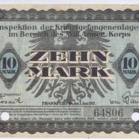 Frankfurt Kriegsgefangenenlager 10 Mark vom 1.06.1917