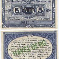 Havelberg Kriegsgefangenenlager 5 Pfennig vom 1.10.1917