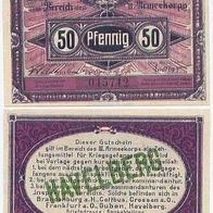 Havelberg Kriegsgefangenenlager 50 Pfennig vom 1.10.1917