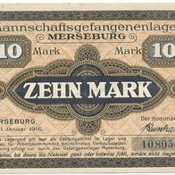 Merseburg Kriegsgefangenenlager 10 Mark vom 1. 01. 1916, Nr. 108058