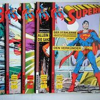 Superman-Hethke Hefte 2,4,5,6 u. Batman 6 in gutem Zustand.
