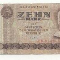 10 Markschein DDR von 1971